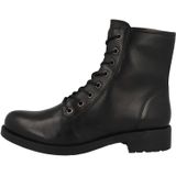 Boots - Rawelle - Effen - Leer - Blokhak - Snoersluiting