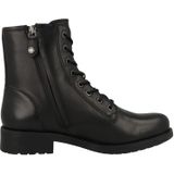 Boots - Rawelle - Effen - Leer - Blokhak - Snoersluiting