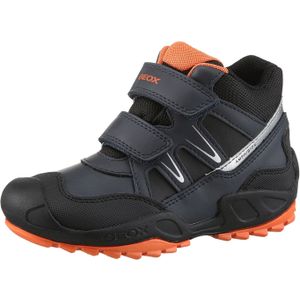 Geox J NEW SAVAGE BOY B ABX Winterstiefel Klettstiefel, Babystiefel Snowboots mit Reflektoren