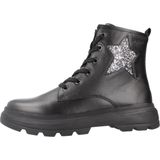 Geox - Kiddartah - Enkellaarsjes - Zwart - Rundleder