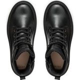 Geox - Kiddartah - Enkellaarsjes - Zwart - Rundleder