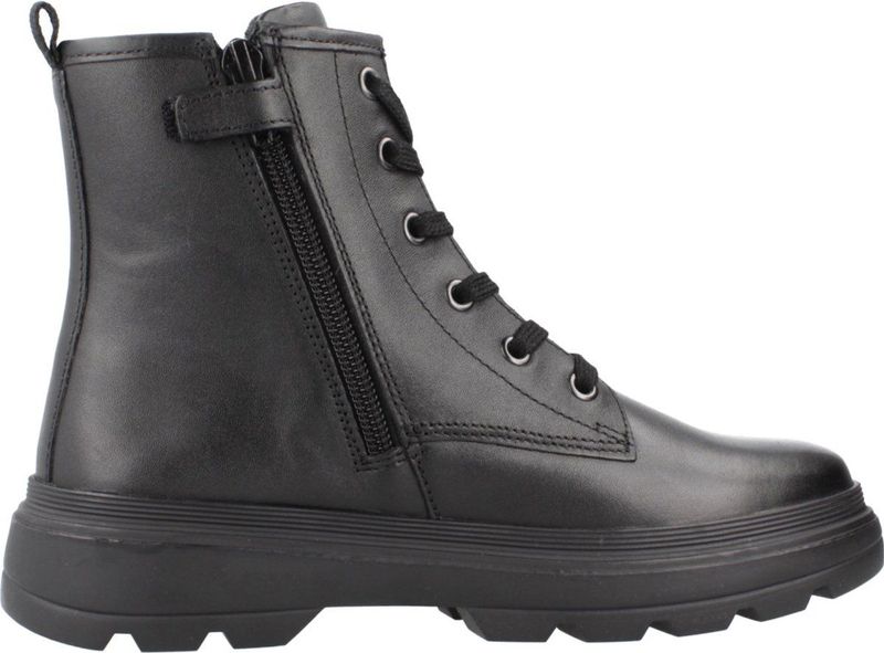 Geox - Kiddartah - Enkellaarsjes - Zwart - Rundleder