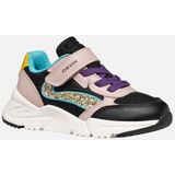 Geox J Loftus Girl A Basketbal, 35 EU, zwart, 35 EU, zwart.
