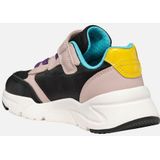 Geox J Loftus Girl A Basketbal, 35 EU, zwart, 35 EU, zwart.