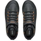 Gisli - Mid-Cut Sneaker - Zwart - Gewaxt Leer en Nylon