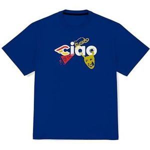 Cinelli T-shirt Ciao Icons marineblauw, Blauw, S