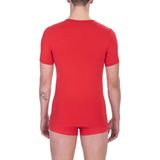 Bikkembergs - T-shirts - Rood - Korte Mouwen - Crew Neck - Twin Pack
