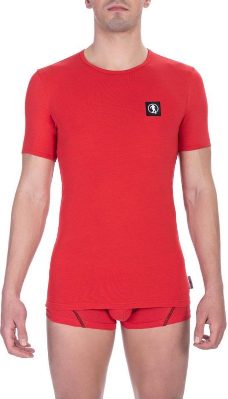 Bikkembergs - T-shirts - Rood - Korte Mouwen - Crew Neck - Twin Pack