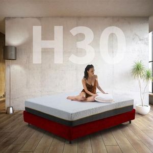 Pocketveringmatras en orthopedisch traagschuim, hoogte 30 cm, vaste matras ook voor extra eenpersoonsbed, 100 x 200 cm, Italiaanse matras met afneembare overtrek, model Night Memory