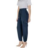 Liu Jo - Cargo Joggingbroek - Zwart - Dames - Polyester