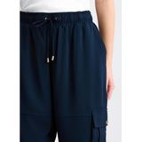 Liu Jo - Cargo Joggingbroek - Zwart - Dames - Polyester