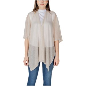 Liu Jo, Dames, Truien, Beige, Maat: ONE Size Acryl,