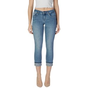 Liu Jo - Cropped Jeans - Blauw - Katoen