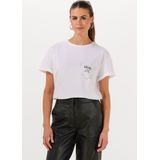 Liu Jo Ecs T-shirt Moda M/c Tops & T-shirts Dames - Shirt - Wit - Maat S