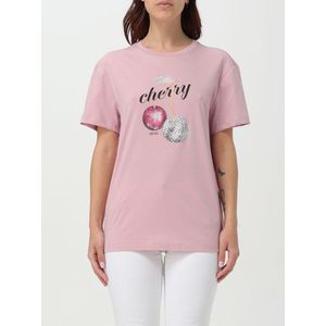 Liu Jo - T-shirt - Roze - Katoen - Met Grafische Print