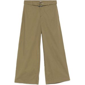 Liu Jo - Cropped Palazzo Broek - Wit - Katoen