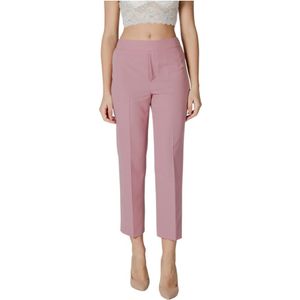 Liu Jo - Roze Geruite Cropped Broek - Dames