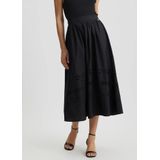 Liu Jo - Gonna TS NAV Longuet - Geplooide Minirok - Zwart - Polyester