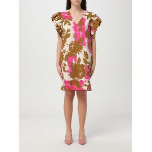 Floral Print Mini-jurkje met Rimpelende Mouwen