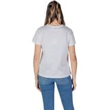 Liu Jo - T-shirt - Wit - 100% Katoen - Ronde Hals - Korte Mouwen