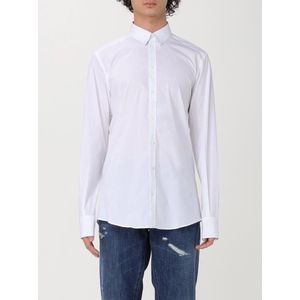 Dolce & Gabbana, Heren, Overhemden, Wit, Maat: XL Leer,