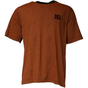 Dolce & Gabbana - Short Sleeve Crew Neck - T-shirt - Bruin