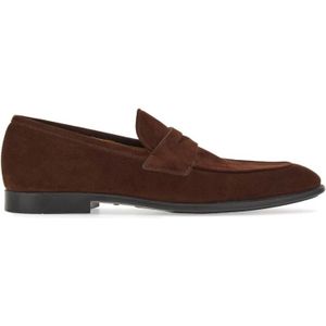 Salvatore Ferragamo, Bruine Moccasin Loafers Bruin, Heren, Maat:40 EU