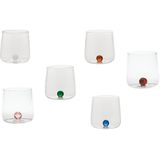 Drinkglazen - Transparant - Glas - Set van 6