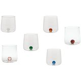Drinkglazen - Transparant - Glas - Set van 6
