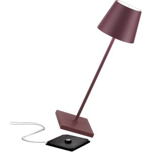 Poldina - LED Accu Tafellamp - Aluminium - Warm Wit - Dimbaar - Voor Binnen en Buiten
