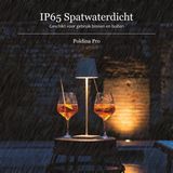 Zafferano - Poldina Pro - Tafellamp - Antraciet - Oplaadbaar - Dimbaar - 38 cm x Ø 11 cm