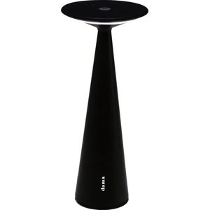 Zafferano Dama tafellamp IP54 zwart
