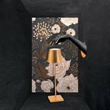 Zafferano Poldina Pro Tafellamp - Oplaadbaar - 38cm - Goud