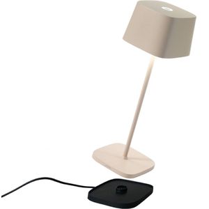 Zafferano Ofelia Pro Sand LED tafellamp, oplaadbaar en dimbaar - LD0870S3