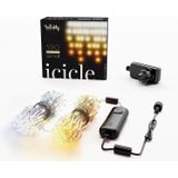 Twinkly Icicle - Lichterkette - LED - Klasse G - warmweißes bis kaltweißes Licht
