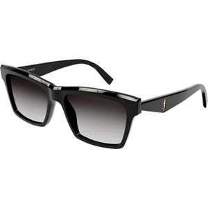 Saint Laurent zonnebril SL M104 001 Glanzende zwartgrijze gradiënt | Sunglasses
