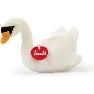 Trudi Trudino Zwaan Zwaan pluche dier, klein cadeau voor Pasen, 9 x 12 x 18 cm, maat XS, Trudini Classic, model 51321