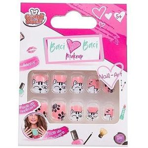 Grandi Giochi Baci Baci Make Up Nail Art, zelfklevende nagels, gesorteerd in 6 varianten Lub08000