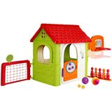 FEBER 6-in-1 multifunctioneel kinderhuis met bowling, rackets, balspellen, voetbal, basketbal, klittenbanddoel, imitatiespellen, vanaf 3 jaar, beroemd (FEH15000), actuele versie