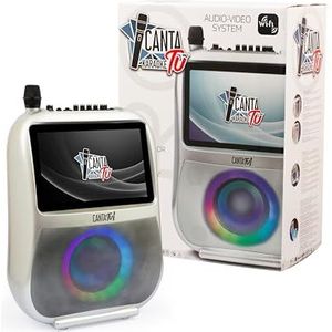Canta TU Karaoke - Draagbaar audio- en videosysteem voor overal plezier Inclusief draadloze microfoon, geschikt vanaf 8 jaar, Famosa (CTC10000)