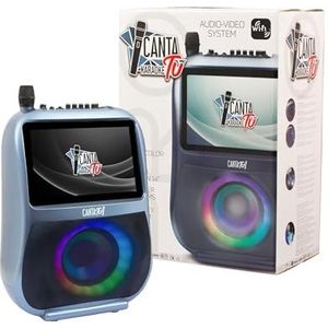 CANTA TU Karaoke - Draagbaar audio- en videosysteem om overal mee naartoe te nemen, bevat een draadloze microfoon, geschikt vanaf 8 jaar, Famosa (CTC10200)
