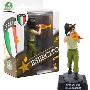 Giochi Preziosi Italiaans leger, figuur van 8 cm, zeer gedetailleerd in uniform en divisie, voor kinderen vanaf 3 jaar, Eer20500