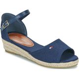 Tommy Hilfiger - Sandalo Corda Wedge - Sandalen - Blauw