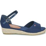 Tommy Hilfiger - Sandalo Corda Wedge - Sandalen - Blauw