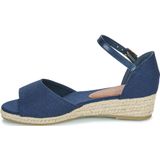 Tommy Hilfiger - Sandalo Corda Wedge - Sandalen - Blauw