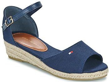 Tommy Hilfiger - Sandalo Corda Wedge - Sandalen - Blauw