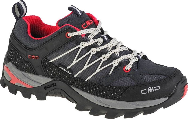 CMP - Rigel Low Wp - Wandelschoenen - Grijs - Mesh en Suede Leer