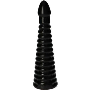 Gemaakt in Italië, piramide-anaaldildo voor dames, heren, dames, Italiaanse kwaliteit (zwart)