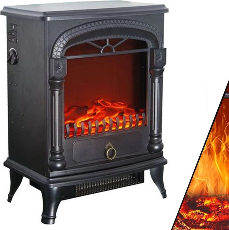 Beper - RI.504 - Elektrische Haard - Grijs - 2000 Watt