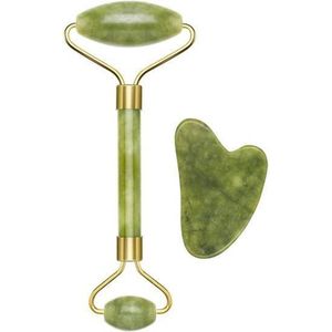 BEPER - C301ABE101 - Gua Sha Roller - Groen - Jade
